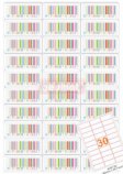 A4 Address Labels, 30 per Sheet, 64 x 26.7 mm (A4ST30)