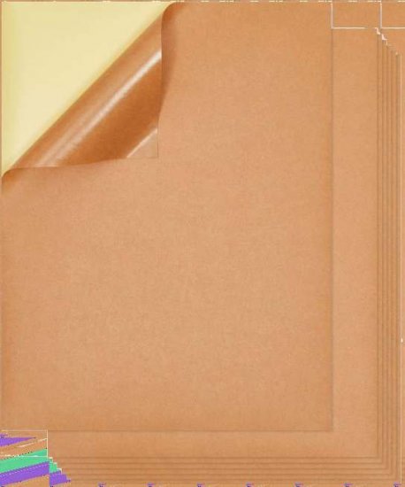 A4 Kraft Paper Label Sheets, 80 Sheets (A4STK-80S)