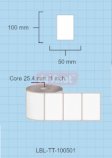 Thermal Transfer Label Roll, 100 x 50 mm, 1 Across (LBL-TT-100501)