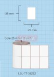 Thermal Transfer Label Roll, 38 x 25 mm, 2 Across (LBL-TT-38252)