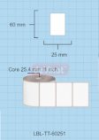 Thermal Transfer Label Roll, 60 x 25 mm, 1 Across (LBL-TT-60251)