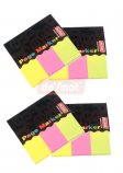 3-Colour Fluorescent Sticky Markers, 25 x 76 mm, 40 Sheets (PM31340S)