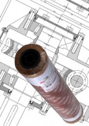 Plain Plotter Paper Roll, 610 mm Wide, 80 GSM, 2 in Core (PPC2-80-61045)