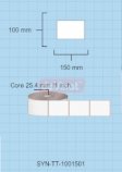 Synthetic Thermal Transfer Label Roll, 100 x 150 mm, 1 Across (SYN-TT-1001501)