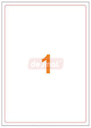 A4 Shipping Label, 1 per Sheet, 199.6 x 289.1 mm (A4ST1)