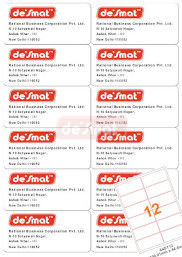 A4 Address Labels, 12 per Sheet, 100.01 x 44.4 mm (A4ST12)