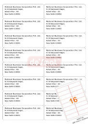 A4 Address Labels, 16 per Sheet, 99.1 x 33.9 mm (A4ST16)
