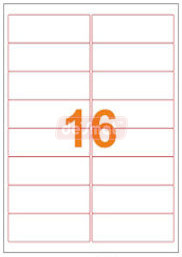 A4 Address Labels, 16 per Sheet, 99.1 x 33.9 mm (A4ST16)