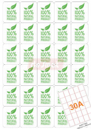 A4 Address Labels, 30 per Sheet, 39 x 48 mm (A4ST30A)