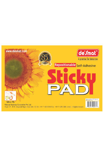 Super Sticky Notes Pad, 125 x 75 mm, Yellow (351Y)