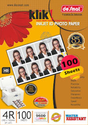 Klik Quick-Dry Gloss Photo Paper 4R (4 x 6 in), 180 GSM, 100 Sheets (4RKLIK180-100S)