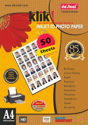 Klik Quick-Dry Gloss Photo Paper A4, 180 GSM, 50 Sheets (A4KLIK180-50S)