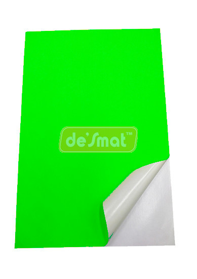 A4 Fluorescent Green Label Sheets, 75 Sheets (A4STCG75S)