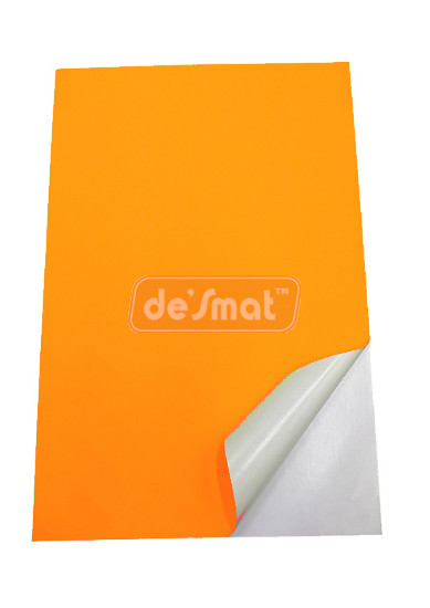 A4 Fluorescent Orange Label Sheets, 75 Sheets (A4STCO75S)