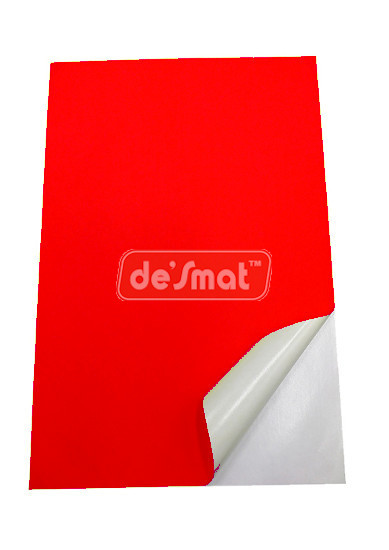A4 Fluorescent Red Label Sheets, 75 Sheets (A4STCR75S)