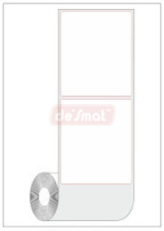 Direct Thermal Roll, 25 x 25 mm, 2 Across (LBL-DT-25252-3000)