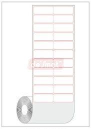 Direct Thermal Label Roll, 50 x 25 mm, 2 Across (DT-TT-50252)