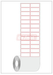 Thermal Transfer Label Roll, 38 x 25 mm, 2 Across (LBL-TT-38252)