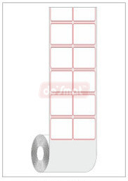 Thermal Transfer Label Roll, 38 x 38 mm, 2 Across (LBL-TT-38382)