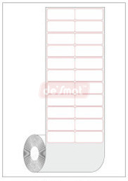 Thermal Transfer Label Roll, 50 x 25 mm, 2 Across (LBL-TT-50252)