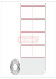 Thermal Transfer Label Roll, 50 x 50 mm, 2 Across (LBL-TT-50502)