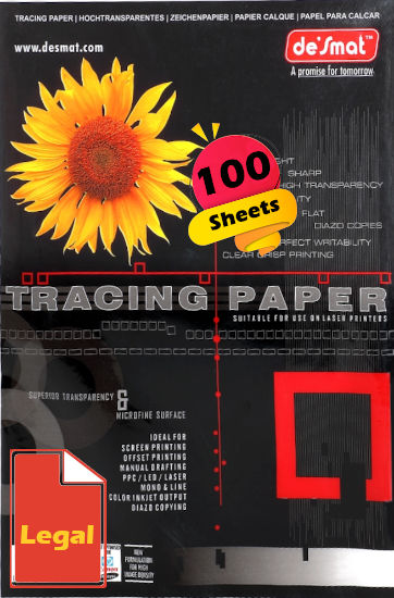 Legal Tracing Paper, 100 Sheets (LSLPT-100S)