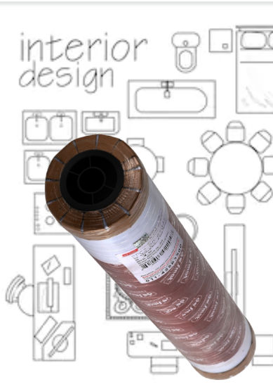 Plain Plotter Paper Roll, 305 mm Wide, 80 GSM, 2 in Core (PPC2-80-30545)