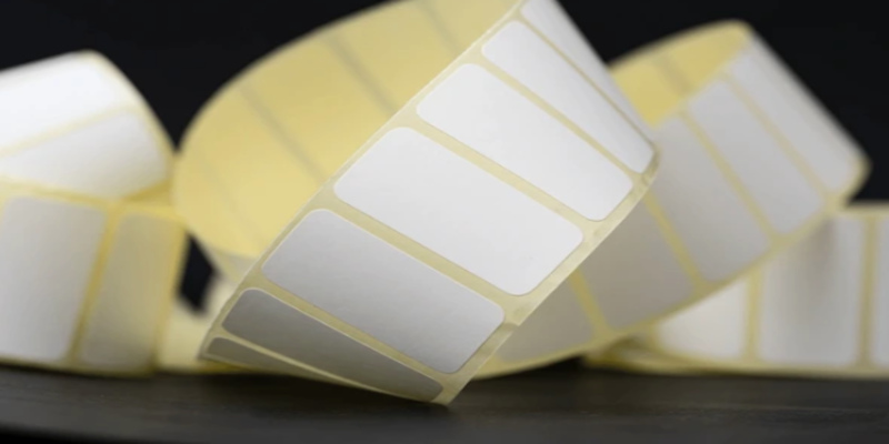 Label rolls on a die-cut liner