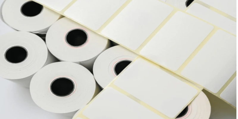 Rolls of blank labels